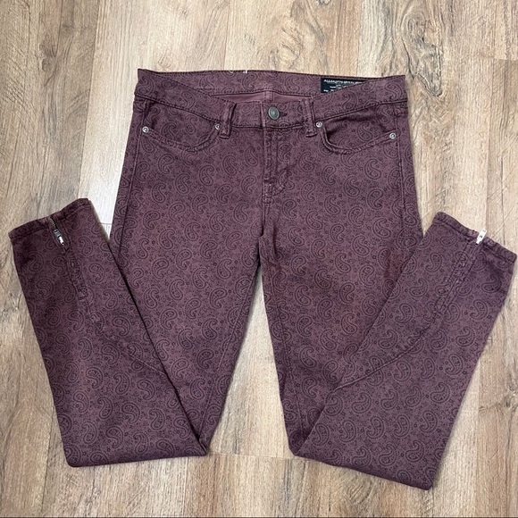 All‎ Saints Ambie Brodie Paisley Skinny Jeans - Picture 1 of 12